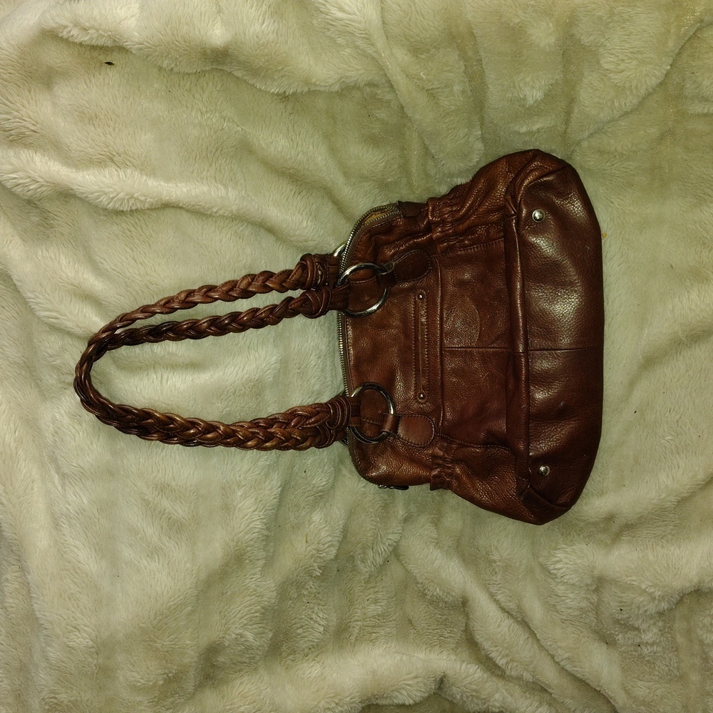 B. Makowsky Brown Leather Satchel